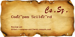 Csépes Szilárd névjegykártya